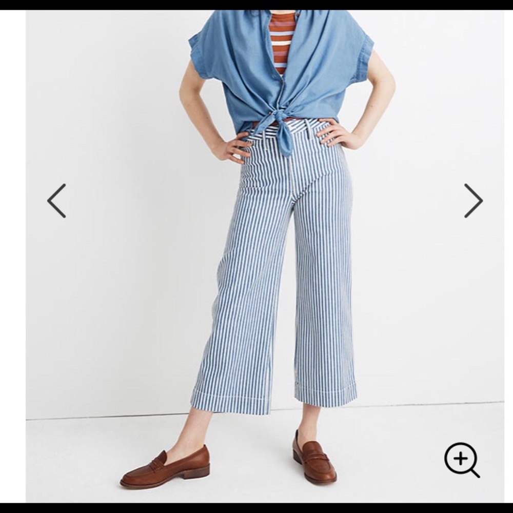 MADEWELL STRIPED TROUSERS